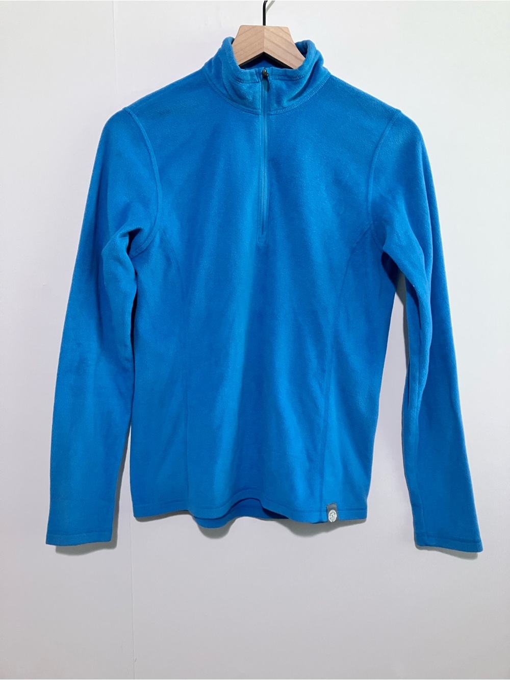 REI Co-op Bight Blue Quarter Zip Fleece mock Neck Size Small